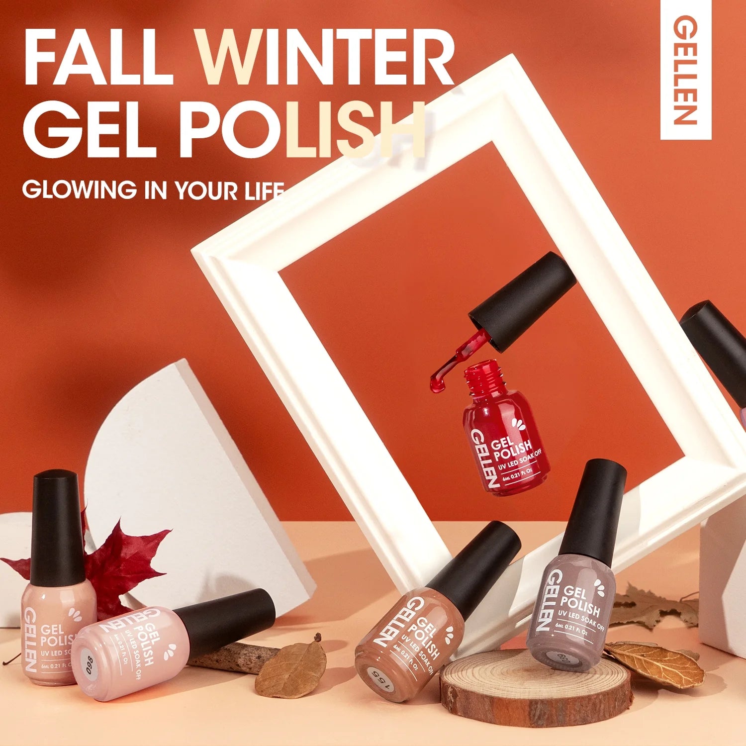 Gel Nail Polish Kit, 16 Colors Gel Polish Nudes with Top and Base Coat, UV Nail Gel - DUX