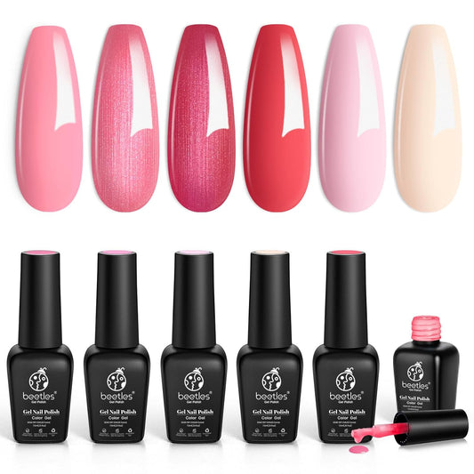 Beetles Gel Nail Polish 6 Colors - DUX