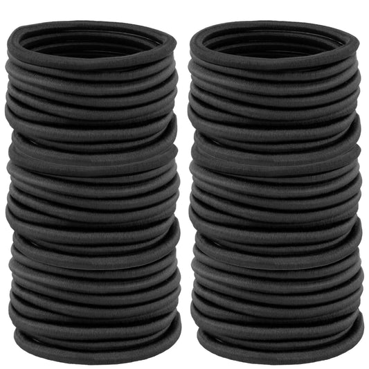 150 PCS Black Hair Ties - DUX