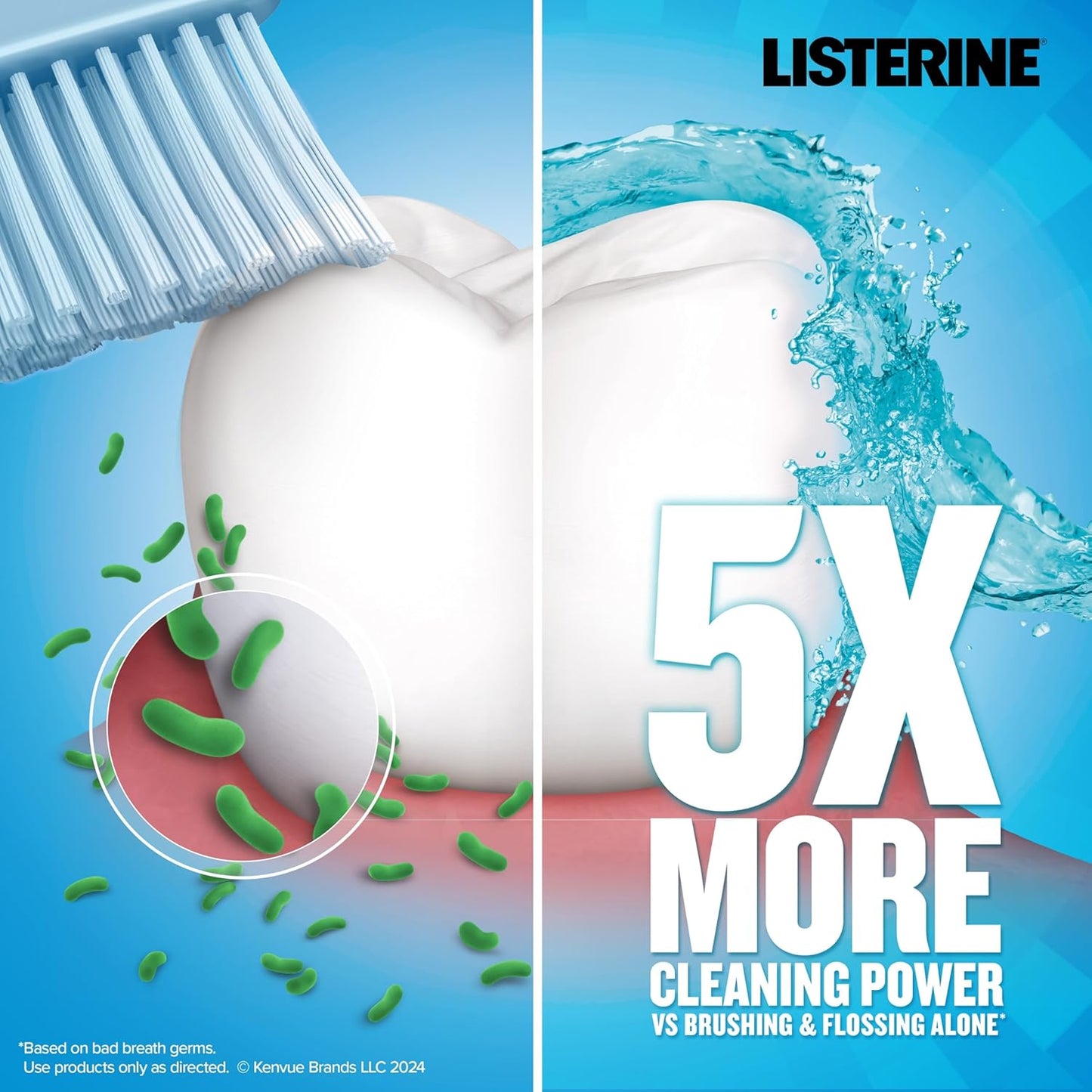 Listerine Ultraclean Oral Care Antiseptic Mouthwash 1 L - DUX