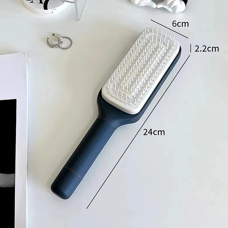 Self-Cleaning Hairbrush – Effortless Styling & Quick Clean - DUX