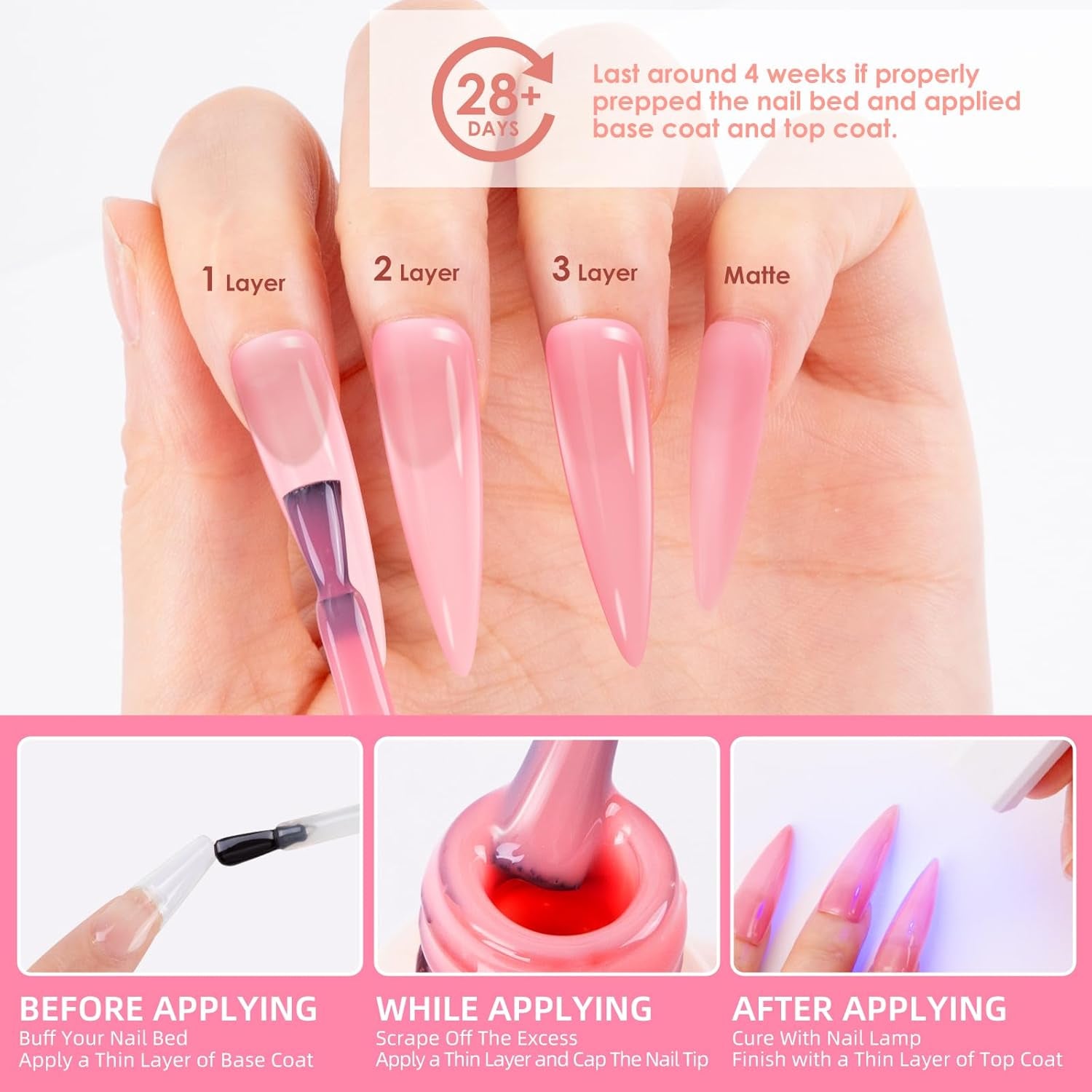 6 PCs Gel Nail Polish - DUX