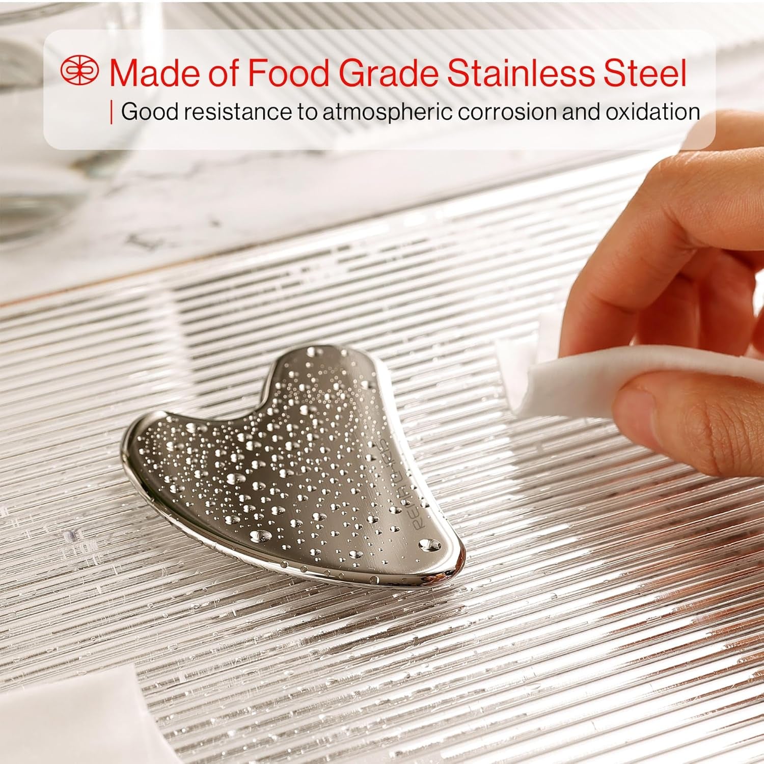 Stainless Steel Gua Sha Board for SPA Acupuncture - DUX