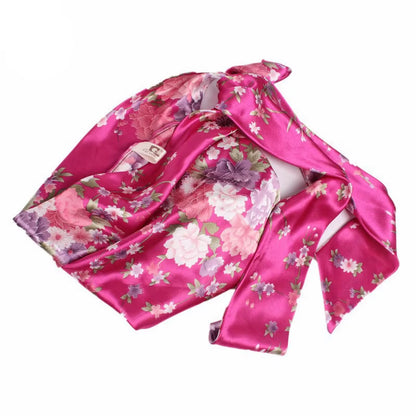Women Silk Satin Cap Night Sleep Cap Hair Bonnet Hat Head Cover Satin Turban Headscarf Adjustable Ladies Long Hair Care Bonnet - DUX