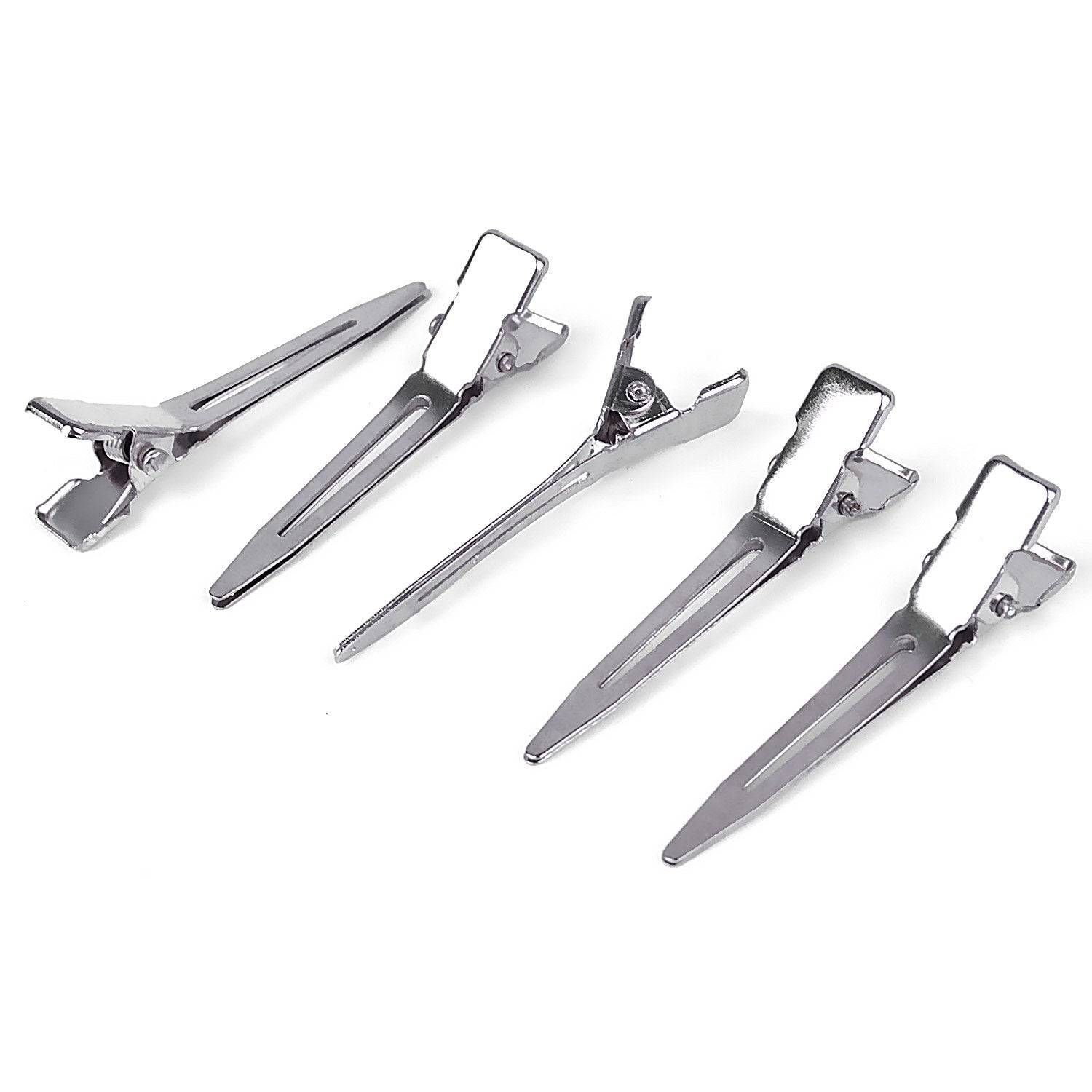 Silver Single Prong Curl Clips - DUX