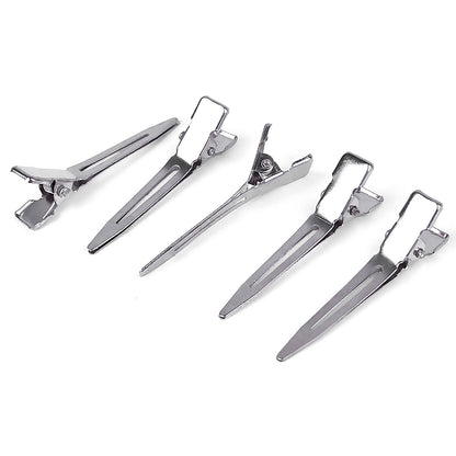 Silver Single Prong Curl Clips - DUX