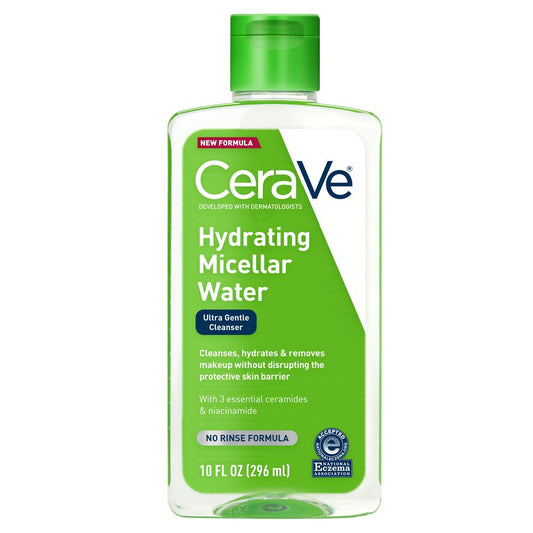 CeraVe Micellar Water Hydrating Facial Cleanser & Eye Makeup Remover - DUX