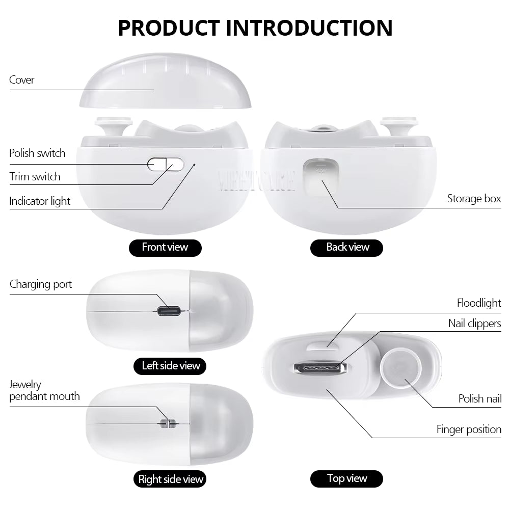 Portable Wireless Nails Cutter Tool. - DUX