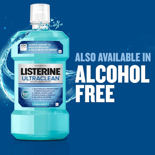 Listerine Ultraclean Oral Care Antiseptic Mouthwash 1 L - DUX