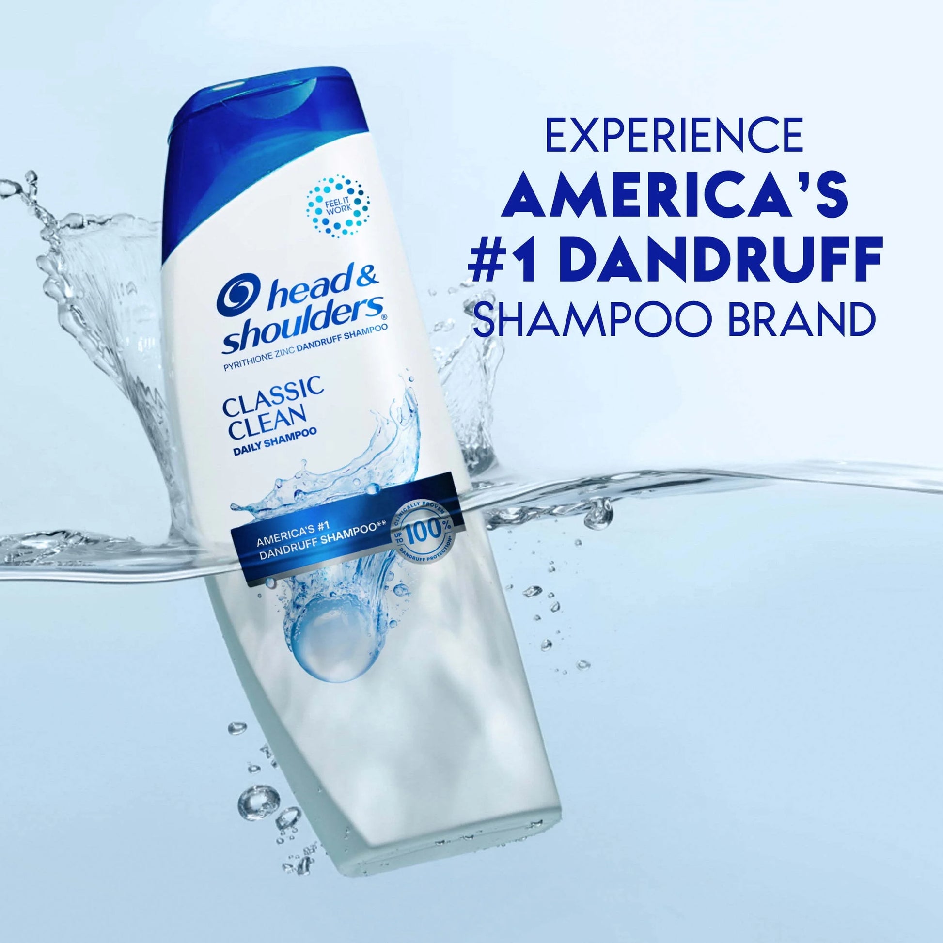 Head and Shoulders Dandruff Shampoo, Classic Clean, Travel Size, 3 Fl Oz - DUX