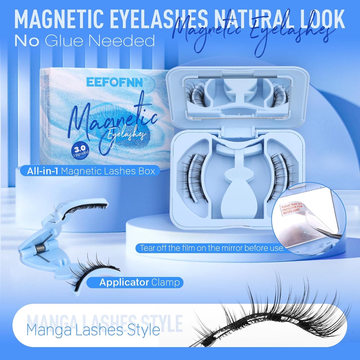 Magnetic Eyelashes with Applicator - DUX