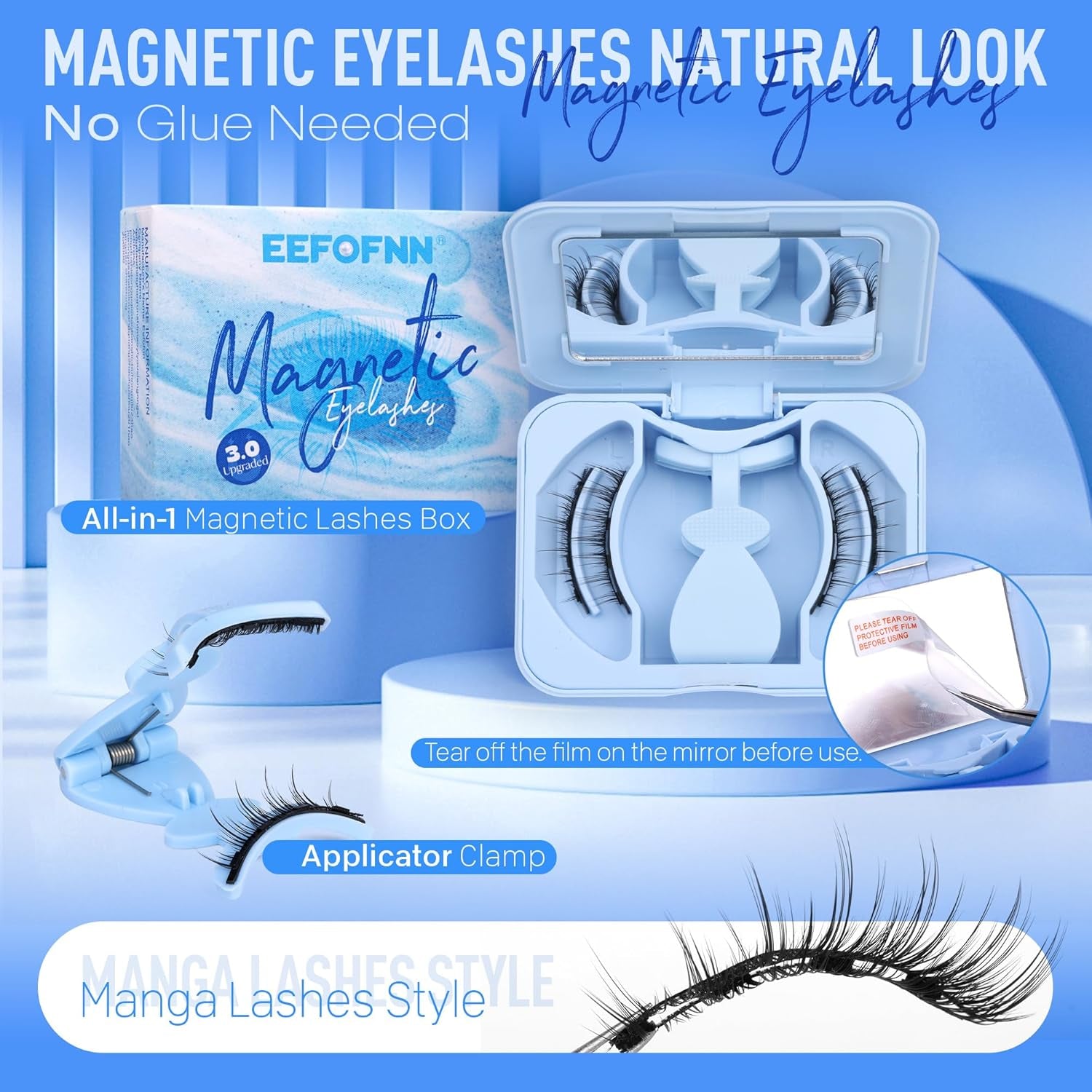 Magnetic Eyelashes with Applicator - DUX