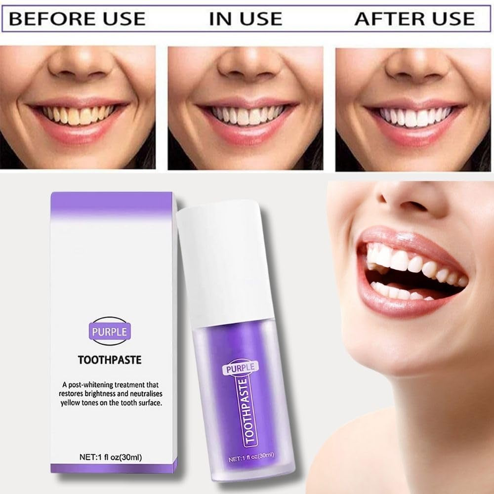 Purple Toothpaste for Teeth Whitening - DUX