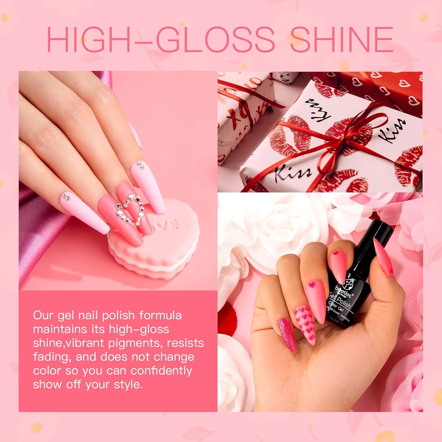 Beetles Gel Nail Polish 6 Colors - DUX