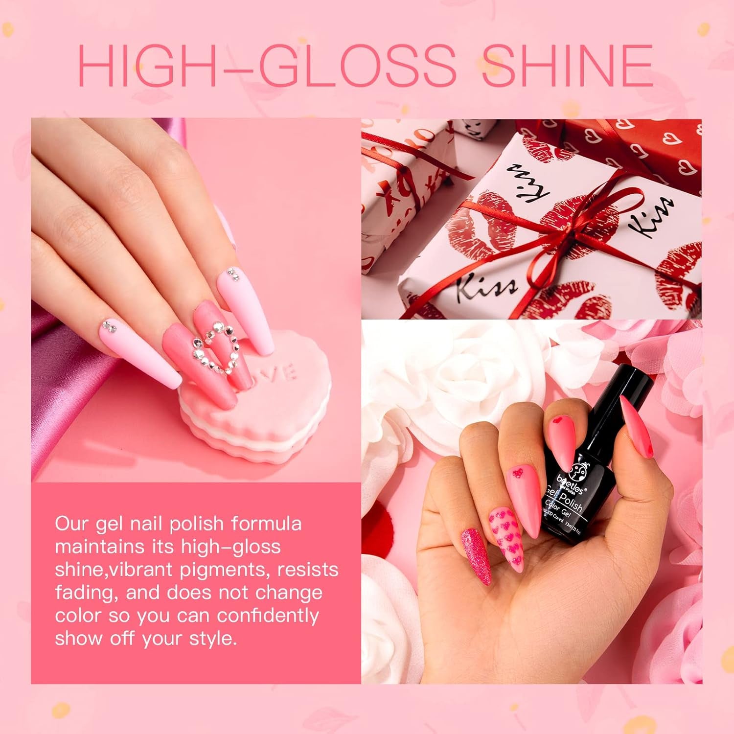 Beetles Gel Nail Polish 6 Colors - DUX