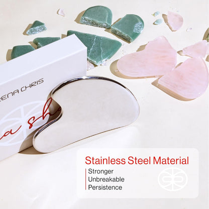 Stainless Steel Gua Sha Board for SPA Acupuncture - DUX