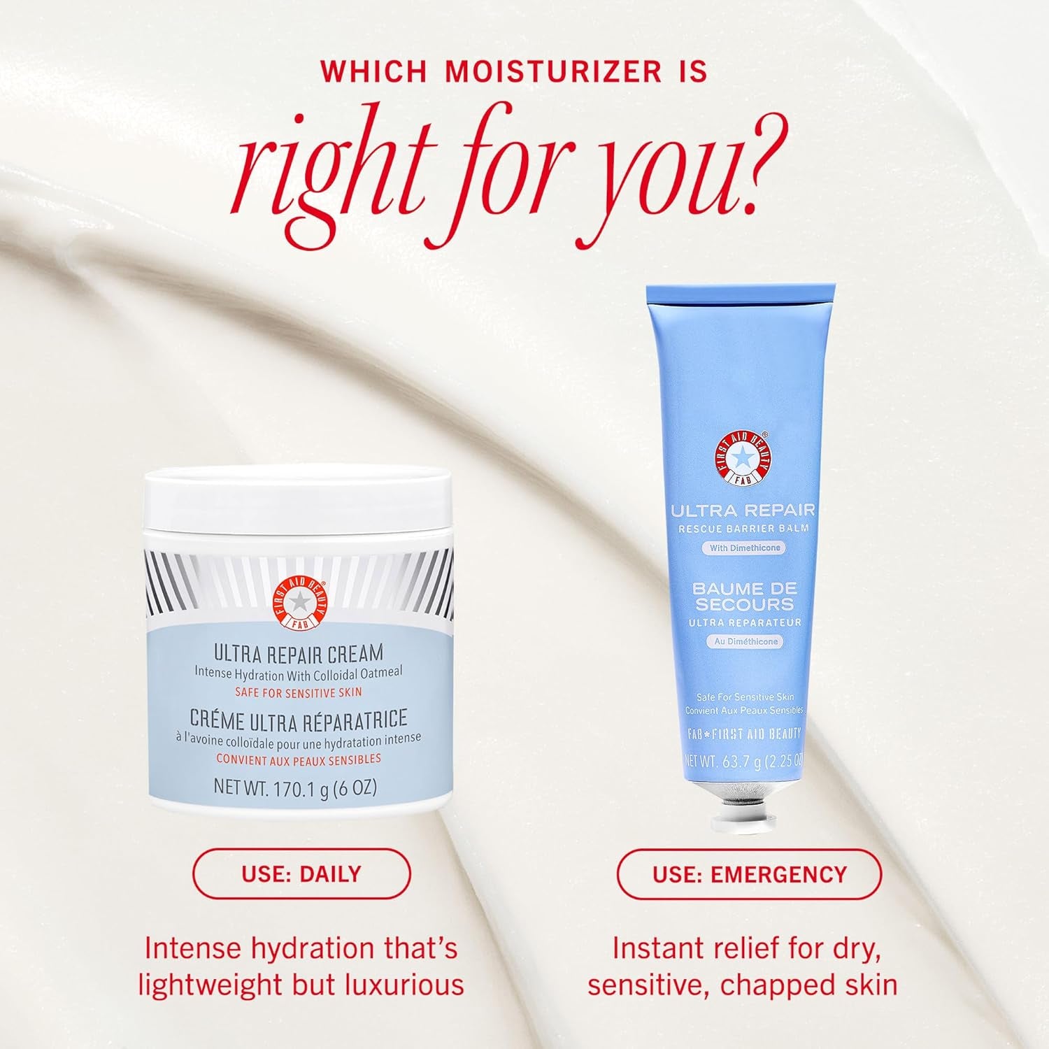 Ultra Repair Cream Intensive Hydration Daily Moisturiser for Face + Body - DUX