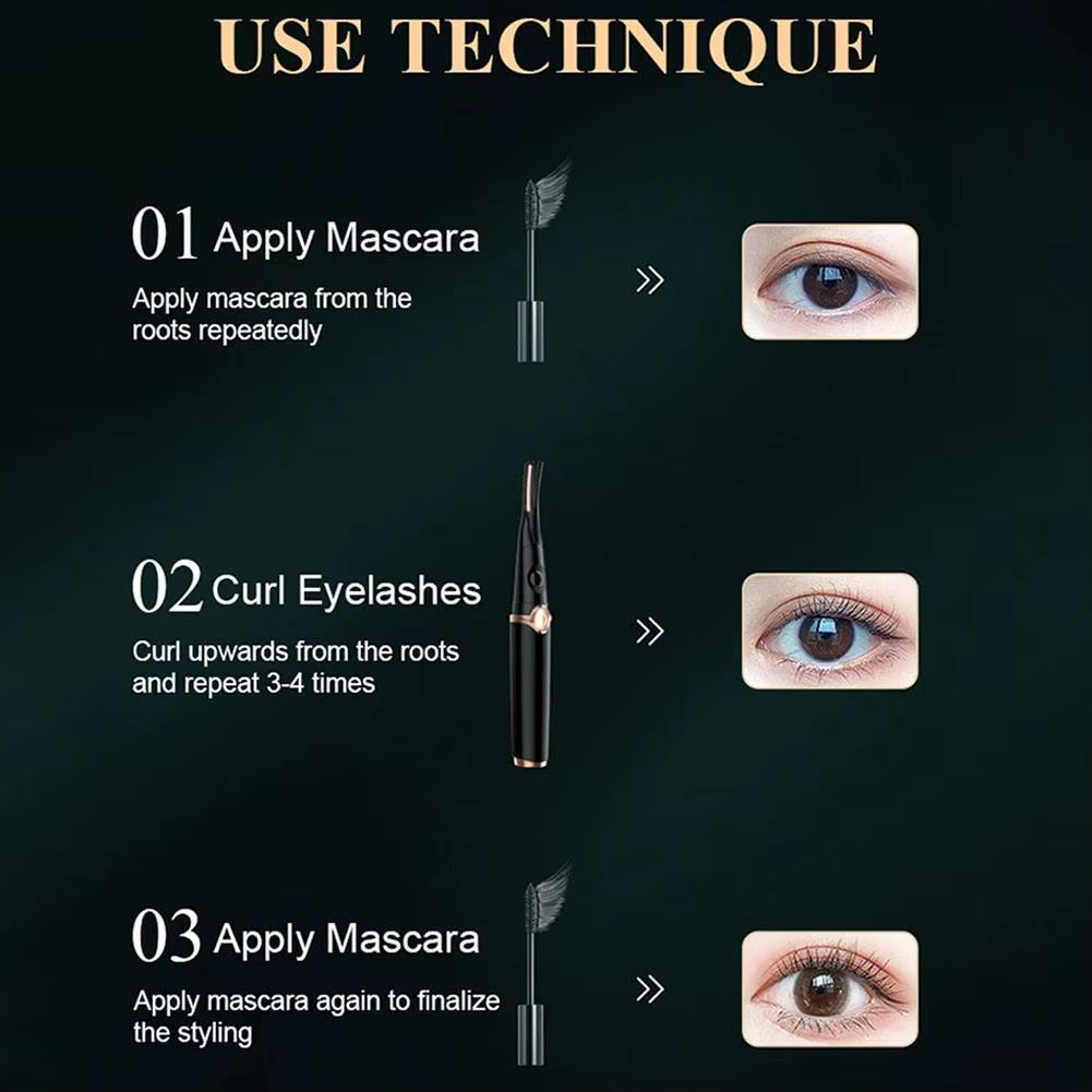 Electric Heated Eyelash Curler Natural Eyelash - DUX